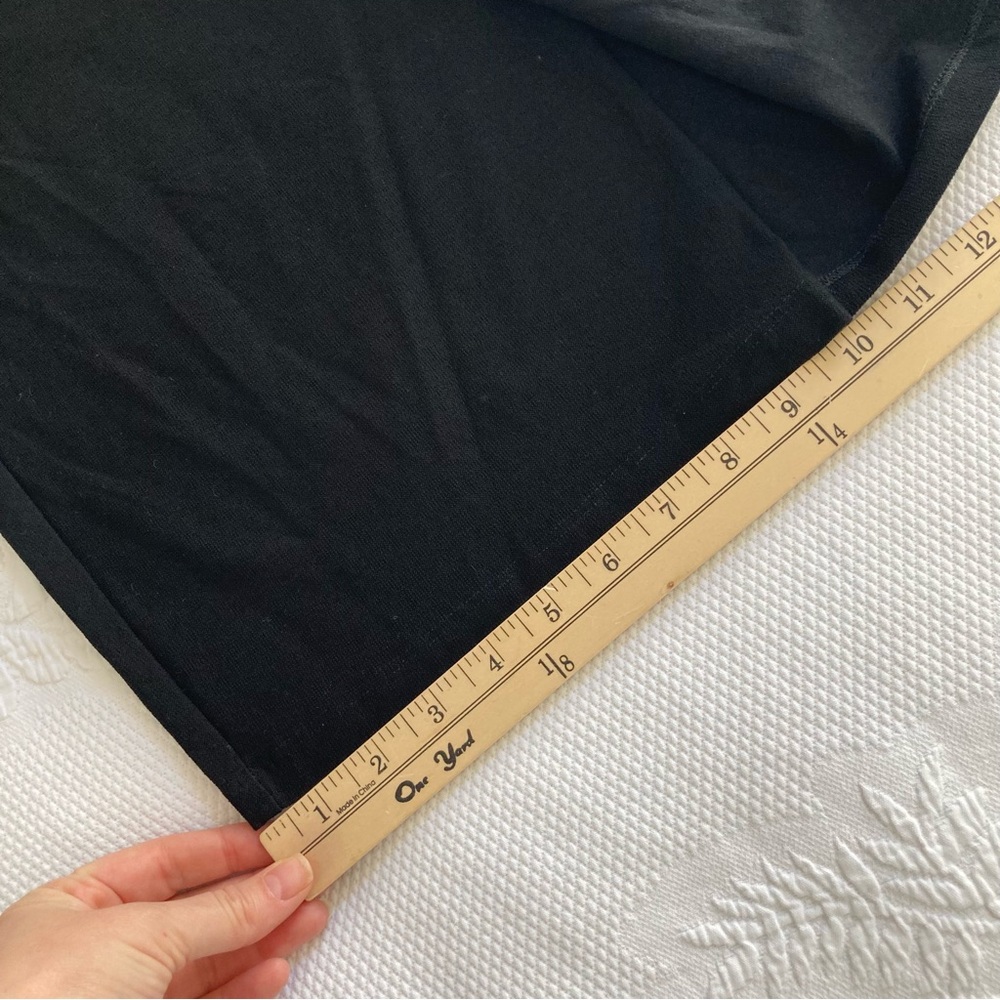Eileen Fisher Black Cropped Wide-Leg Tie-Front Pants - Picture 8 of 13